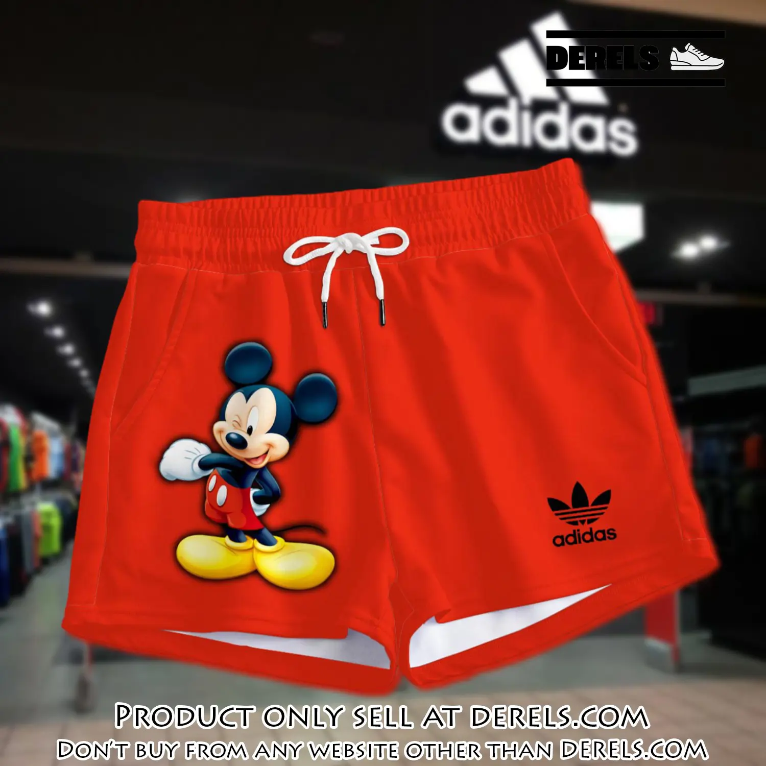Premium mickey mouse in adidas women shorts lady beach shorts wms1082 dr3458953